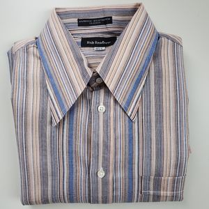 Holt Renfrew long sleeve striped dress shirt